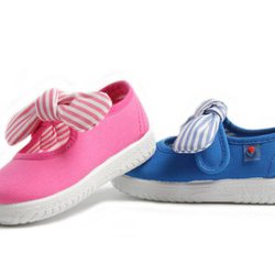 Victorias con lazos a rayas para niñas de la colección verano 2012