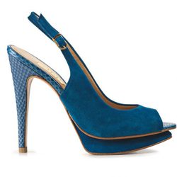 Zapato azul de la nueva colección de Lodi para este verano 2012