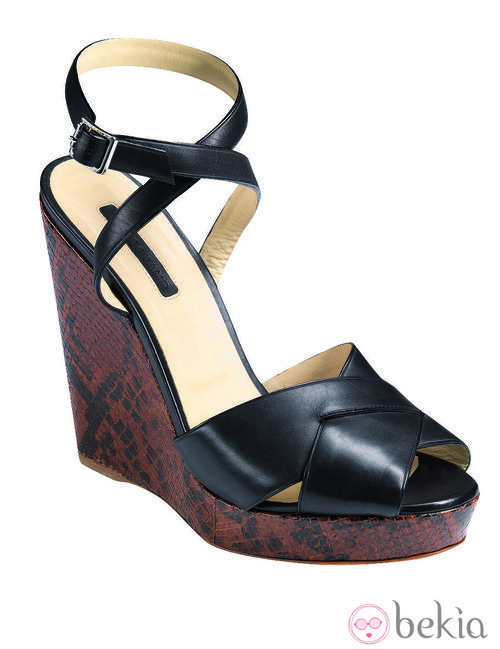 Zapatos de cuña de la nueva colección de Longchamp para este verano 2012