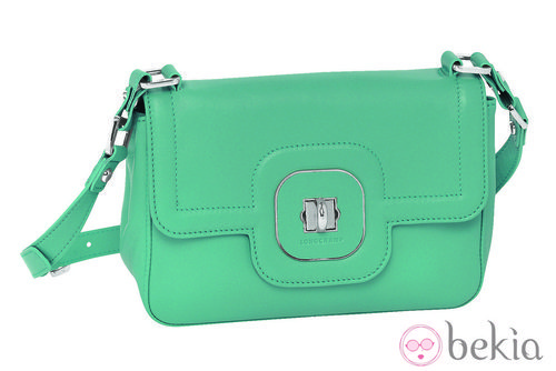 Bolso verde agua de la nueva colección de Longchamp para este verano 2012