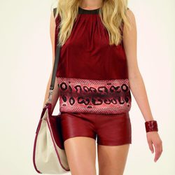 Conjunto en tonos marrones de la nueva colección de Longchamp para este verano 2012
