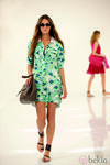 Vestido de flores de la nueva colección de Longchamp para este verano 2012