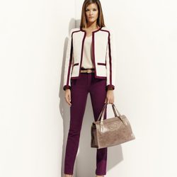 Conjunto color berenjena de la colección 'Binoche' primavera/verano 2012 de Pedro del Hierro