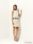 Vestido blanco de paillettes y volantes de la colección 'Deneuve' primavera/verano 2012 Pedro del Hierro