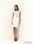 Vestido blanco y colgante dorado de la colección 'Green' primavera/verano 2012 de Pedro del Hierro