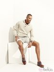 Jersey color crema y pantalón corto de la colección verano 2012 de la línea masculina de Pedro del Hierro