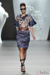 Vestido azul y leopardo de la colección primavera-verano 2013 de Ana Locking