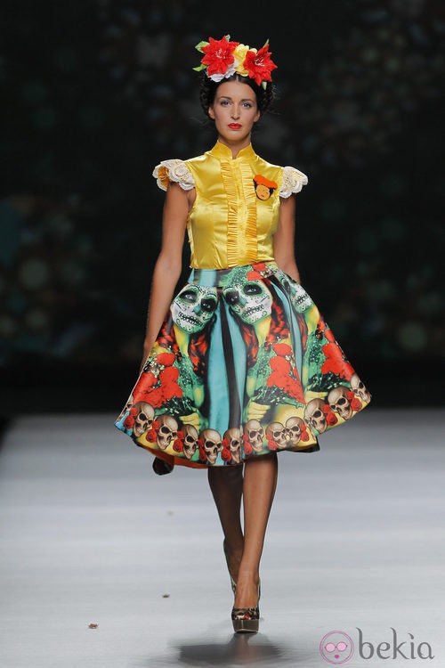 Falda con estampado de la Santa Muerte de Maya Hansen, colección primavera-verano 2013