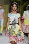Vestido estampado de Francis Montesinos, colección primavera/verano 2013