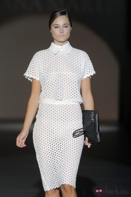 Conjunto troquelado de Juana Martín, colección primavera/verano 2013