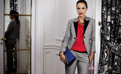 Paula Echevarría con un look masculino del otoño/invierno 2012/2013 de Suiteblanco