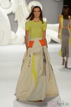 Top y falda largo con detalles en tono flúor de Carolina Herrera primavera/verano 2013