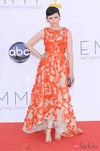 Ginnifer Goodwin con un vestido de Monique Lhuillier en los Emmy 2012