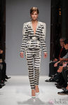 Conjunto con print de rombos y cannage de Balmain en la Semana de la Moda de París primavera/verano 2013