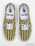 Zapatillas de rayas amarillas y negras de la colección Vans x Kenzo parte II