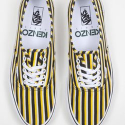 Zapatillas de rayas amarillas y negras de la colección Vans x Kenzo parte II
