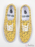 Zapatillas amarillas con estampado de flores de la colección Vans x Kenzo parte II
