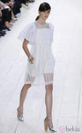Conjunto troquelado en color blanco de Chloé primavera/verano 2013