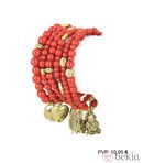 Pulsera de cuentas con colgantes dorados de Tantrend otoño/invierno 2012/2013