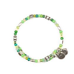 Pulsera de cuentas en tonos verdes de Alex and Ani