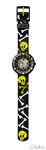 Reloj de Flik Flak colección Halloween 2012 negro y verde flúor