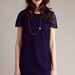 Vestido azul de encaje de I.Code otoño/invierno 2012/2013