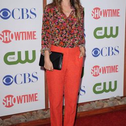 Rachel Bilson con blusa y pantalón de Erdem