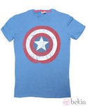 Camiseta con logo de Capitán América de Bershka