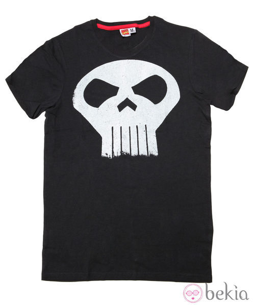 Camiseta con logo de El Castigador de Bershka