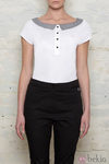 Camiseta con escote barco de Amy Winehouse para Fred Perry