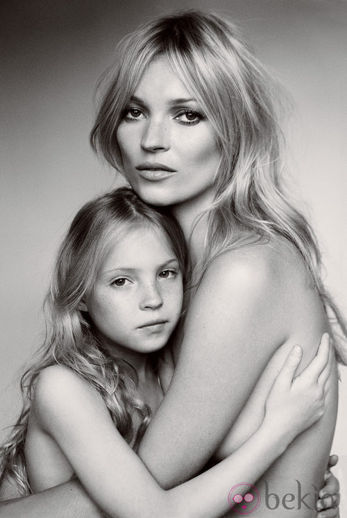 Kate Moss y su hija Lila Grace en Vogue