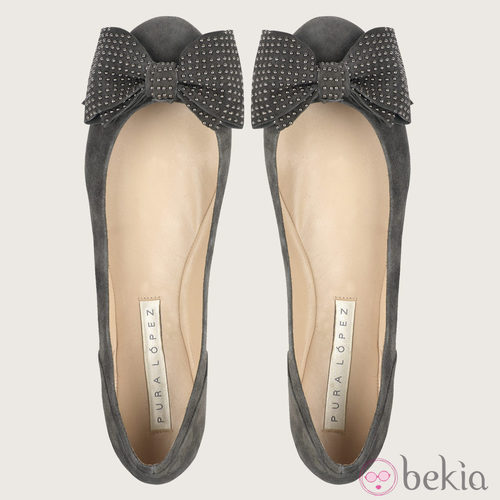 Bailarinas grises de Pura López, colección otoño/invierno 2011