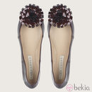 Bailarinas burdeos de Pura López, colección otoño/invierno 2011