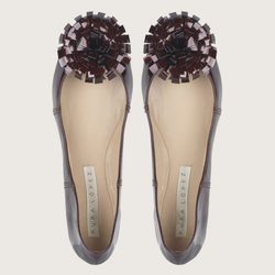 Bailarinas burdeos de Pura López, colección otoño/invierno 2011