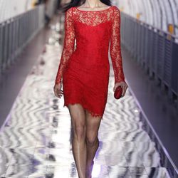 Vestido rojo de encaje de Mango, otoño/invierno 2011