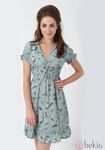 Vestido con estampado de pájaros de Yumi