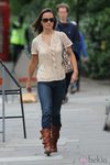 Pippa Middleton con vaqueros y botas