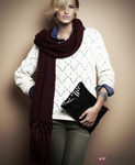 Jersey de punto blanco y clutch de paillettes de la segunda colección de Suiteblanco otoño/invierno 2012/2013