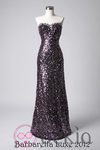 Vestido de paillettes con escote corazón de la colección de vestidos de Barbarella