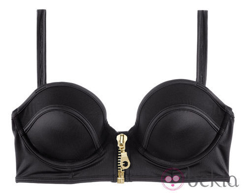 Sujetador bandeau con cremallera de H&M colección Navidad 2012