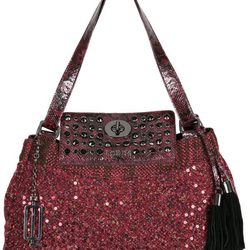 Bolso rojo con paillettes de la colección otoño/invierno 2012/2013 de Loeds