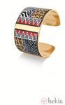 Brazalete con motivos étnicos de la colección 'Espíritu de África' de Frey Wille