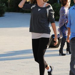 Heidi Klum con un look deportivo muy trendy