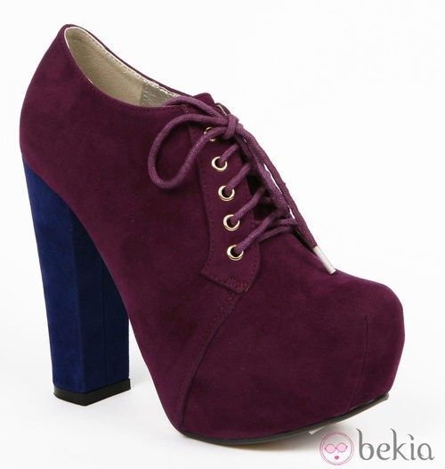 Botines bicolor de cordones de la colección otoño/invierno 2012/2013 de Alex Silva 