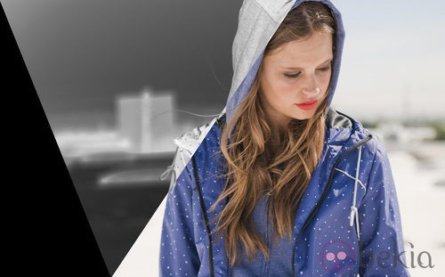 Chaqueta azul con lunres blancos de Volcom 'Core' otoño/invierno 2012/2013