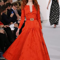 Vestido tangerine tango de la colección pre-fall 2013 de Oscar de la Renta