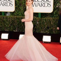Amy Adams con un vestido de Marchesa en los Globos de Oro 2013