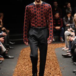Jersey de rombos de la colección otoño/invierno 2013/2014 de Z Zegna en la Semana de la Moda Masculina de Milán