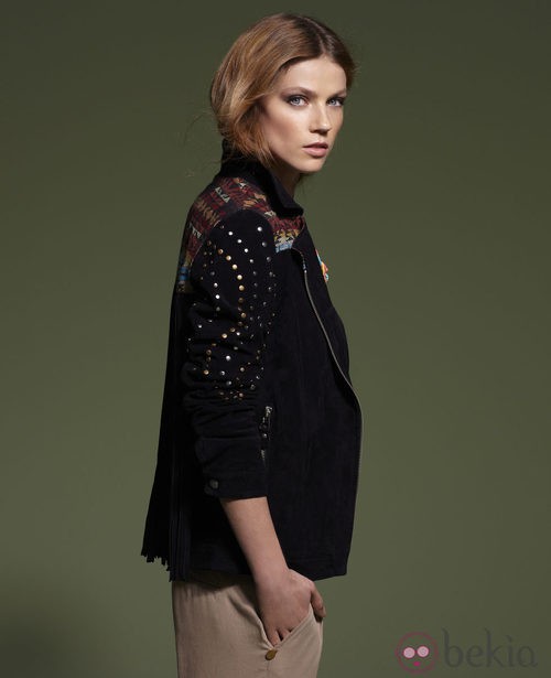 Chaqueta de ante de la colección primavera 2013 de SuiteBlanco