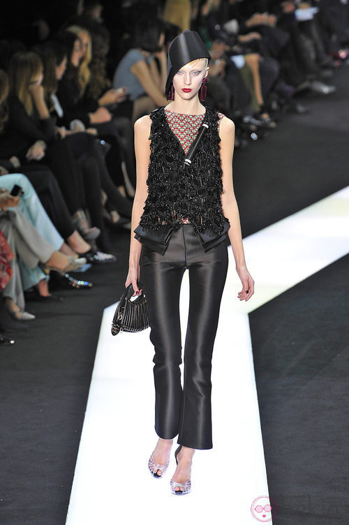Chaleco de la colección primavera/verano 2013 de Armani en la Semana de la Alta Costura de París